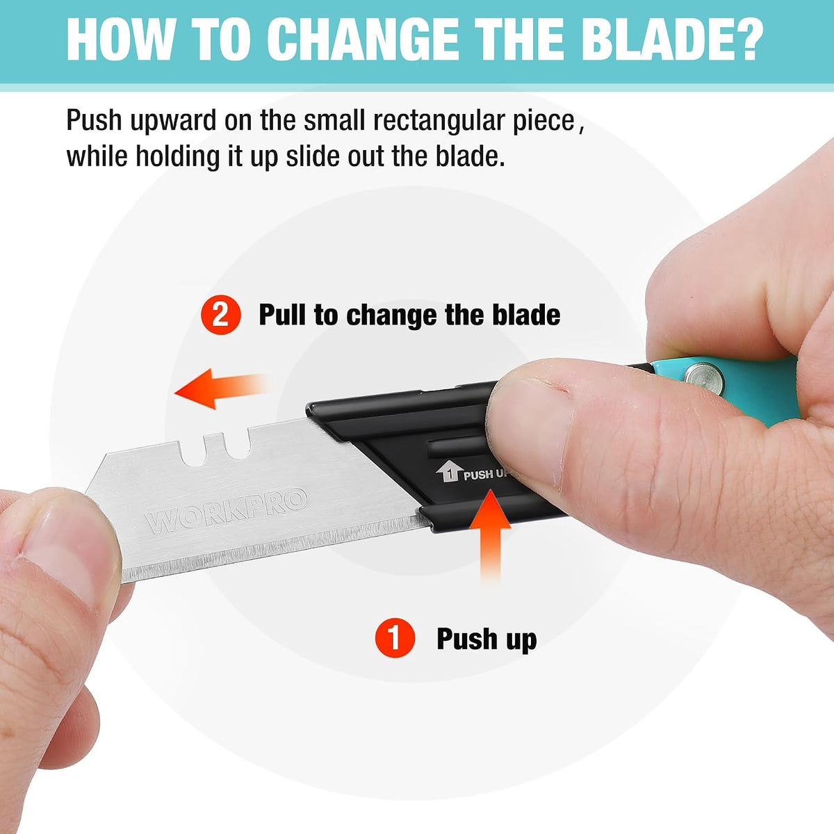 EDC Folding Utility Knife, Mini Box Cutter with Quick Open Axis Lock, Quick Change Blade Razor Knife, Foldable Small Pocket Knife with Belt Clip