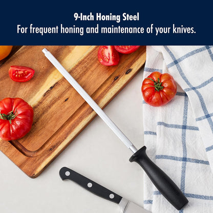 Handheld Knife Sharpener, Easy to Use, Ergonomic Non-Slip Handle | Restores Sharpness in seconds. Manual Pull Through Handheld Knife Sharpener. Easy to Use, Store and Is Durable and Effective.