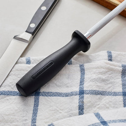 Handheld Knife Sharpener, Easy to Use, Ergonomic Non-Slip Handle | Restores Sharpness in seconds. Manual Pull Through Handheld Knife Sharpener. Easy to Use, Store and Is Durable and Effective.