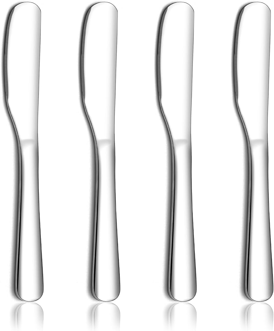 Stainless Steel Butter Knife, Butter Spreader, Butter Knives, Butter Spreader Knife for Kitchen Restaurant Party, Kitchen Gadgets, Set of 4