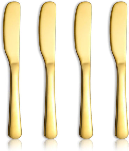 Stainless Steel Butter Knife, Butter Spreader, Butter Knives, Butter Spreader Knife for Kitchen Restaurant Party, Kitchen Gadgets, Set of 4