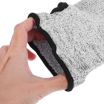 Cut Resistant Arm Protector Sleeves Level 5, 40cm Long Breathable Forearm Guards with Thumb Hole for Farming, Kitchen Work, and Welding Safety