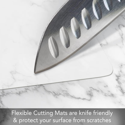 Cut N' Funnel Heavy Gauge Cutting Board Mats 4 Pack