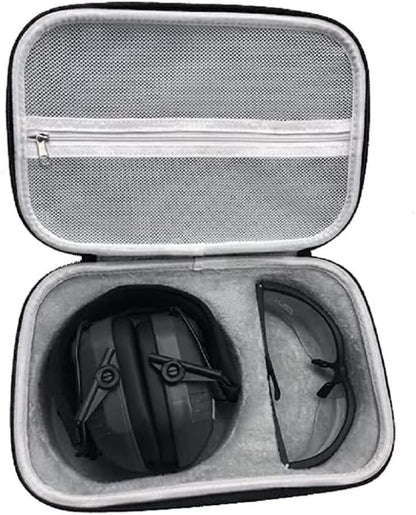 Weather-Resistant Durable Dustproof EVA Carrying Storage Case for Hunting Shooting Earmuff, Glasses & Accessories