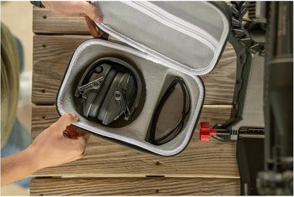 Weather-Resistant Durable Dustproof EVA Carrying Storage Case for Hunting Shooting Earmuff, Glasses & Accessories