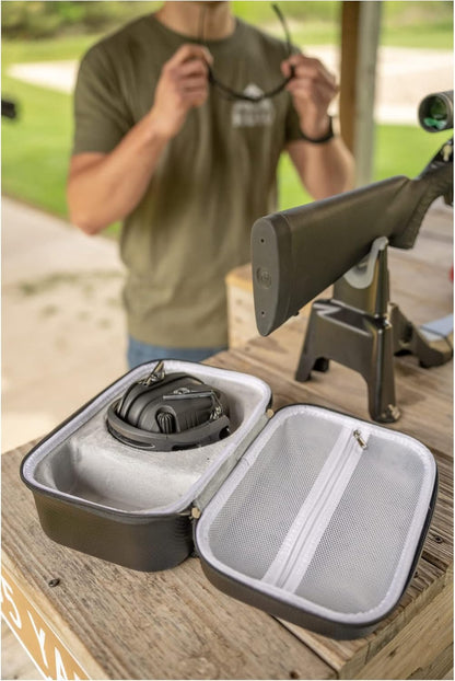 Weather-Resistant Durable Dustproof EVA Carrying Storage Case for Hunting Shooting Earmuff, Glasses & Accessories