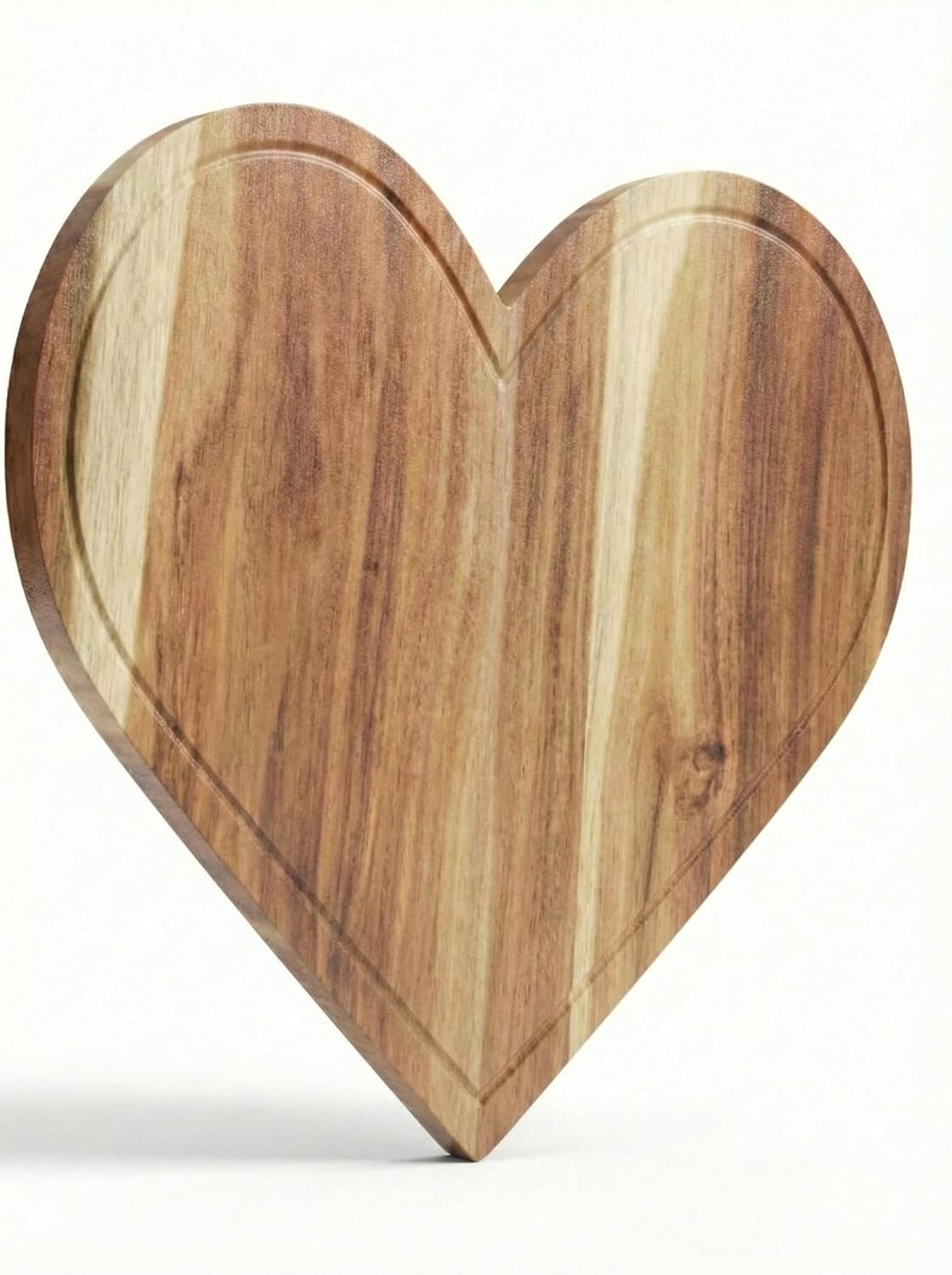 Heart Charcuterie Board 16 x 13.2 Inches - Acacia Wood Cutting Board, Heart Shaped Serving Tray - Mother’s Day Gifts for Mom, Wife, Grandma, Birthday Gifts for Mother & Grandmother