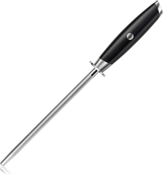 Cangshan Thomas Keller Signature Collection, Diamond Coated 8-Inch Honing Steel, Black