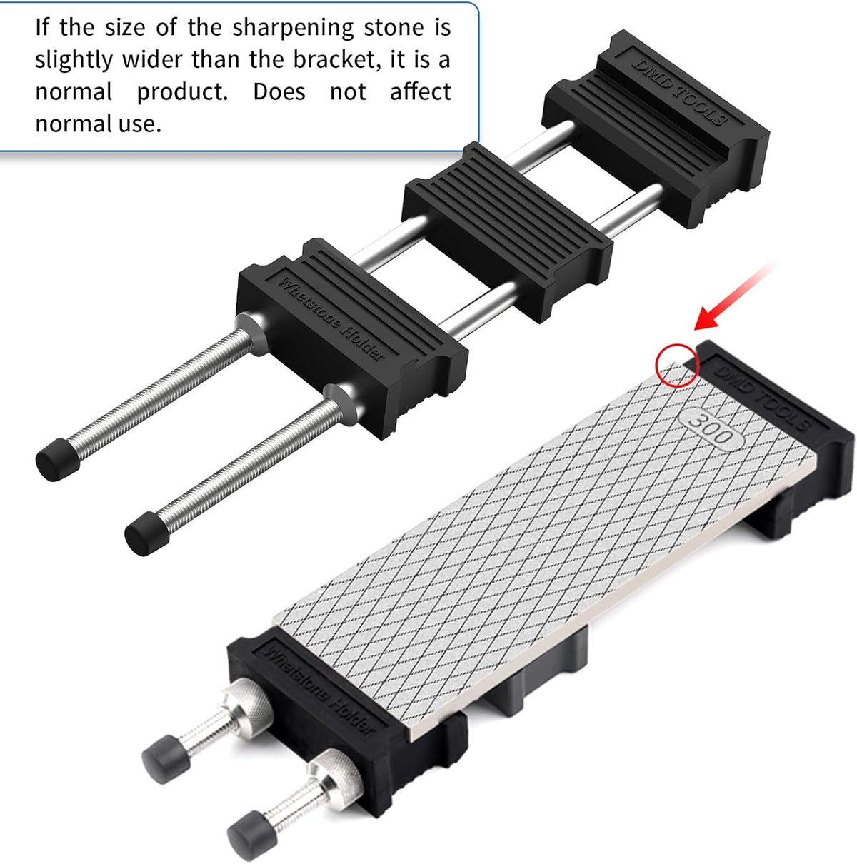Diamond Sharpening Stone Holder Set with Simple Adjustment Screws Holds the Stone Securely with Diomand Knife Sharpener Stones 丨 Durable Quality and Exquisite Design Blue