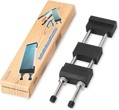 Diamond Sharpening Stone Holder Set with Simple Adjustment Screws Holds the Stone Securely with Diomand Knife Sharpener Stones 丨 Durable Quality and Exquisite Design Blue