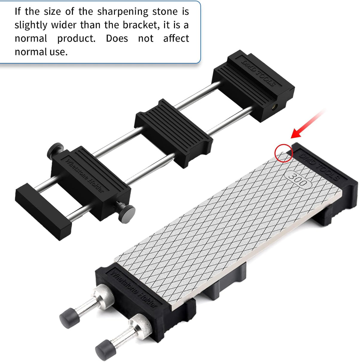 Diamond Sharpening Stone Holder Set with Simple Adjustment Screws Holds the Stone Securely with Diomand Knife Sharpener Stones 丨 Durable Quality and Exquisite Design Blue