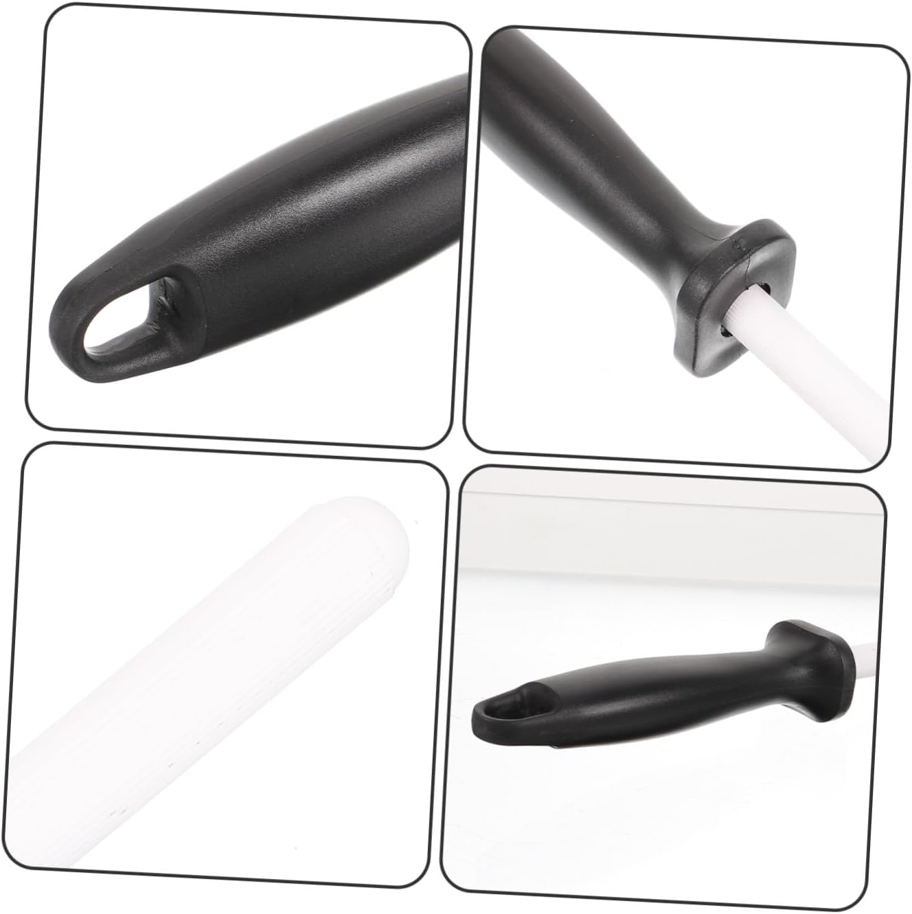 Professional Cutter Sharpener Stone Ergonomic Sharpening Tool for Kitchen Knives Scissors Shears Ceramic Honing Rod Comfortable Handle Safe and Reusable