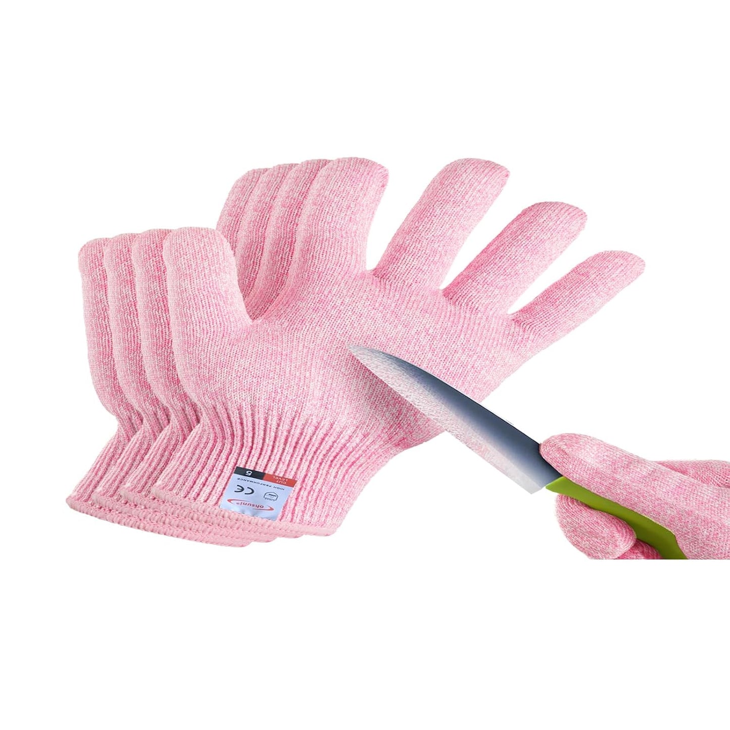 Cutting Gloves, 2 Pairs of Cut Resistant Gloves Food Grade, Cut Resistant Gloves for Kitchen, Oyster Shucking, Fish Fillet Processing, Carving Wood and Gardening(Medium-Grey)