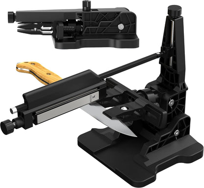 Portable Folding Knife Sharpener XAR-FS1, Adjustable Angle Sharpening System with 240#, 400#, 800#, 2000# Diamond Stone Set for Pocket, Hunting, Kitchen & Serrated Knives