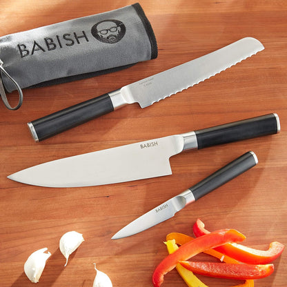 14-Piece Full Tang Forged Kitchen Knife Set – High-Carbon 1.4116 German Steel Cutlery with Protective Sheaths – Professional Chef Knife Set