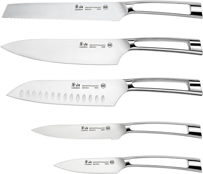 Cangshan N1 Series 59205 6-Piece German Steel Forged Knife Block Set, Oprah's Favorite Things 2017