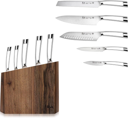 Cangshan N1 Series 59205 6-Piece German Steel Forged Knife Block Set, Oprah's Favorite Things 2017