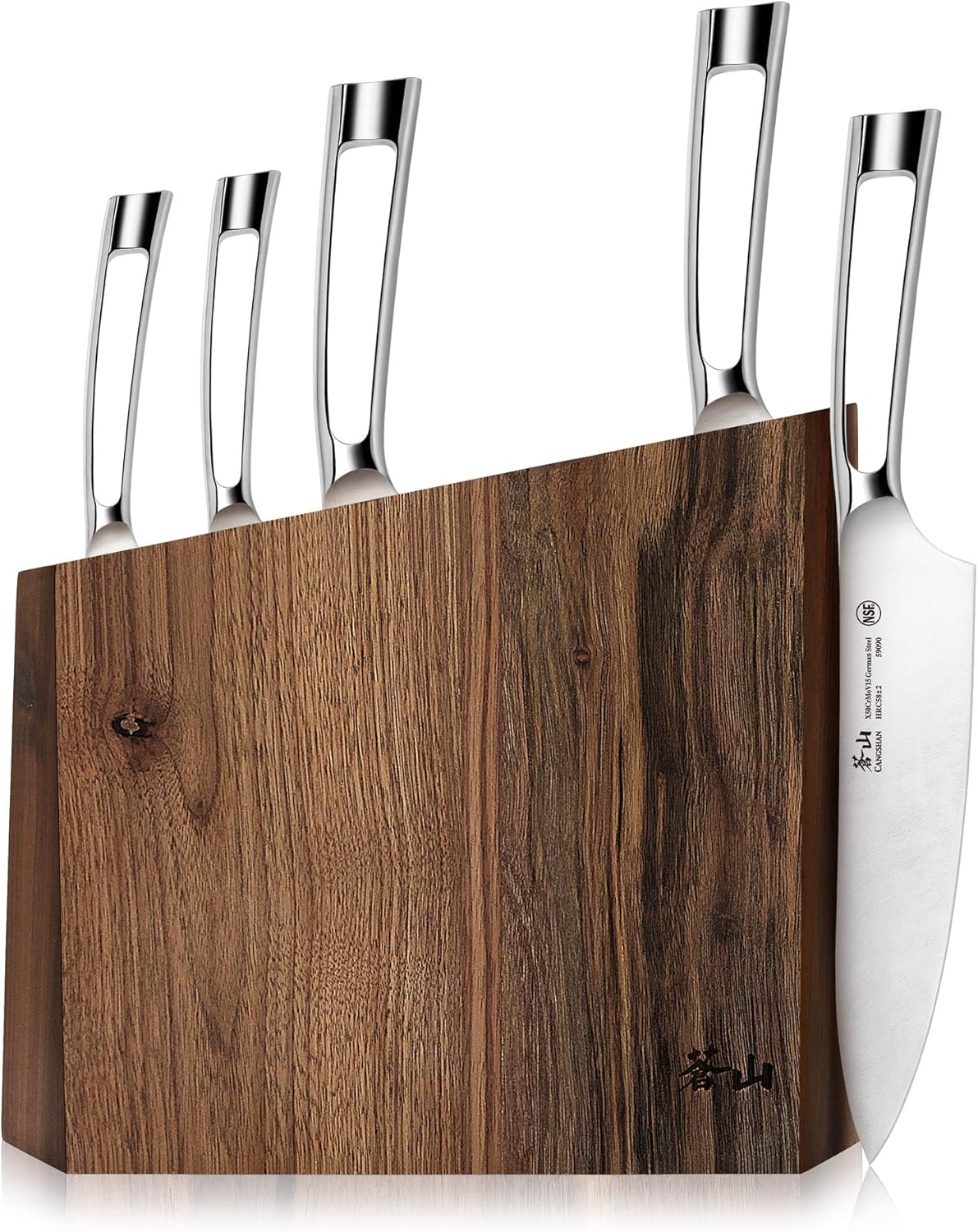 Cangshan N1 Series 59205 6-Piece German Steel Forged Knife Block Set, Oprah's Favorite Things 2017
