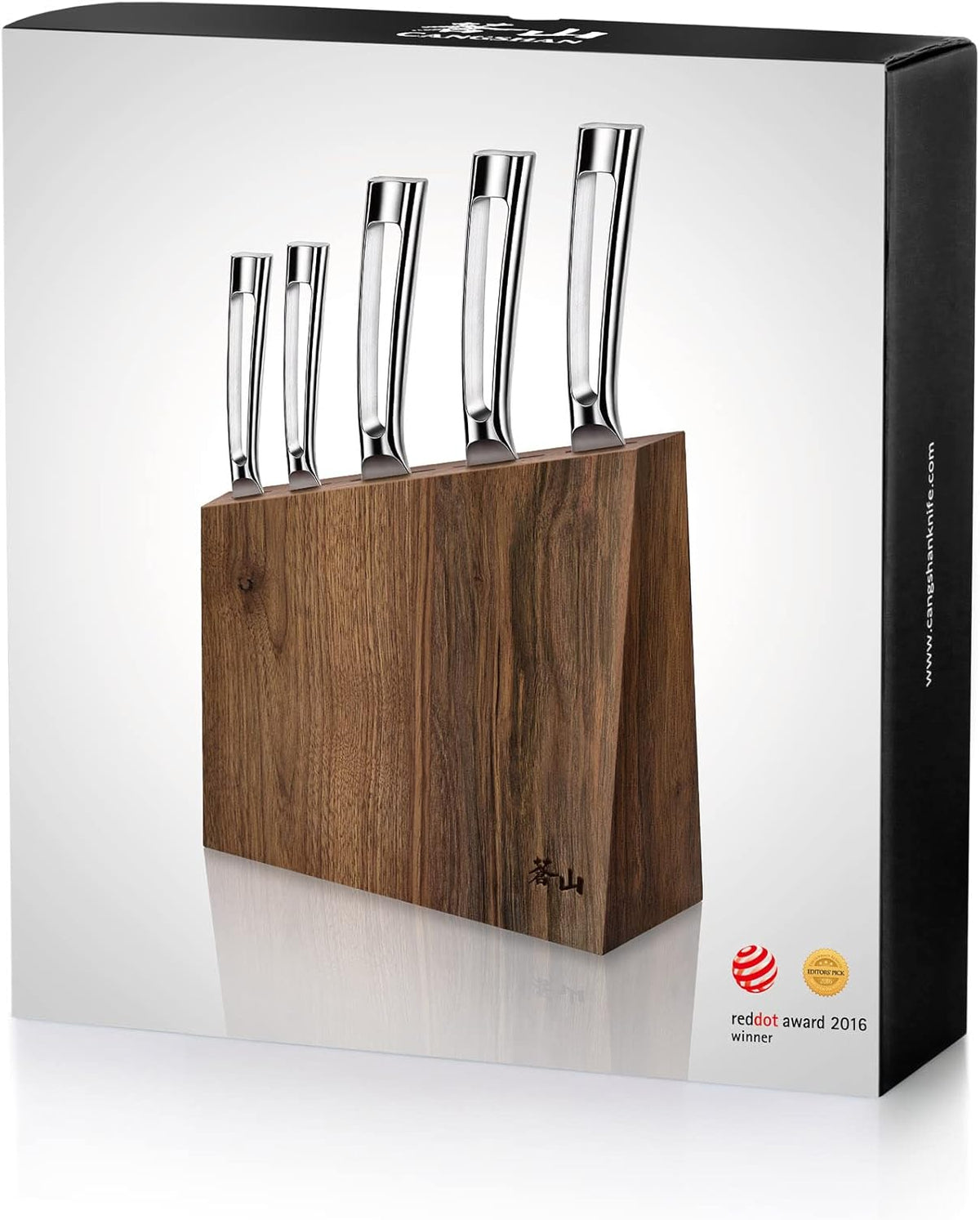 Cangshan N1 Series 59205 6-Piece German Steel Forged Knife Block Set, Oprah's Favorite Things 2017