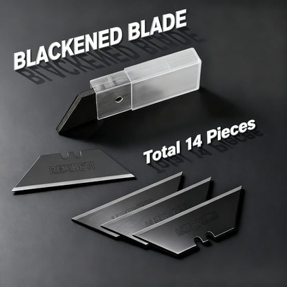 4-Pack Box Cutter Utility Knife, Folding Pocket Knife, 14 Blades