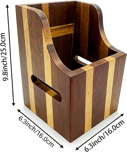 360° Rotating Magnetic Wooden Knife Block for Kitchen without Knives - Extra Large Capacity Knife Holder with Strong Enhanced Magnets Knife Storage Organizer for Knives Utensils