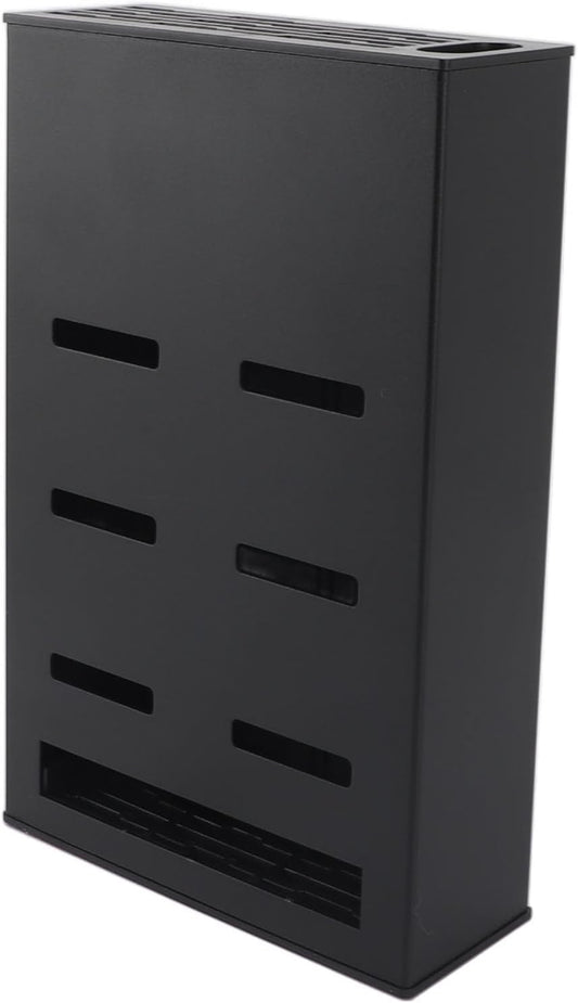 Wall Mounted Knife Block Space Aluminum, Quick Access Knife Holder with Rubber Padding for Kitchen, Chopsticks Spoon Holder, Multipurpose Storage Rack