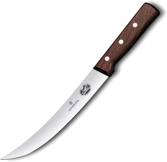 Curved Breaking Knife, Rosewood Handle (47039)