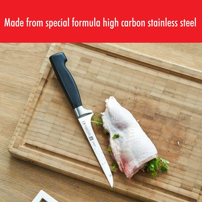 Four Star 5.5-inch Razor-Sharp German High Carbon Stainless Steel Boning Knife, Made in Company-Owned German Factory with Special Formula Steel perfected for almost 300 Years, Dishwasher Safe