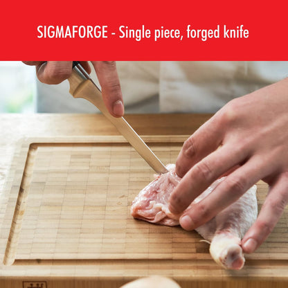 Four Star 5.5-inch Razor-Sharp German High Carbon Stainless Steel Boning Knife, Made in Company-Owned German Factory with Special Formula Steel perfected for almost 300 Years, Dishwasher Safe