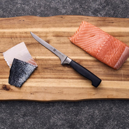 Four Star 5.5-inch Razor-Sharp German High Carbon Stainless Steel Boning Knife, Made in Company-Owned German Factory with Special Formula Steel perfected for almost 300 Years, Dishwasher Safe