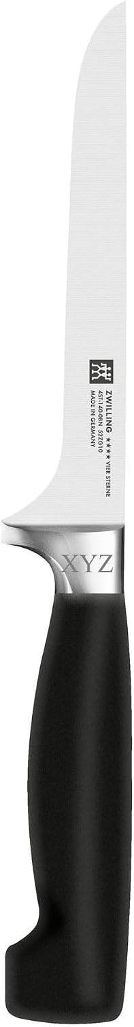 Four Star 5.5-inch Razor-Sharp German High Carbon Stainless Steel Boning Knife, Made in Company-Owned German Factory with Special Formula Steel perfected for almost 300 Years, Dishwasher Safe