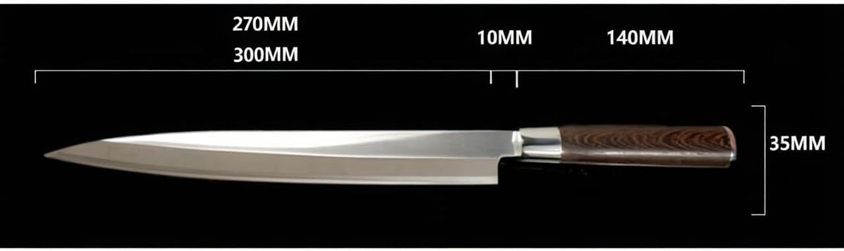Japanese Sushi Sashimi Knife for Left Handed German steel (270mm)