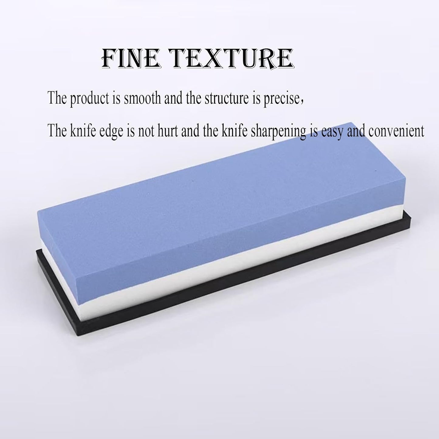 Knife Sharpening Wet Stone Dual Sided 600/1500 Grit Blue & Yellow Whetstone Sharpening Stone with Non-Slip Rubber Base for Kitchen, Hunting, and Pocket Knives or Blades 600/1500Mesh