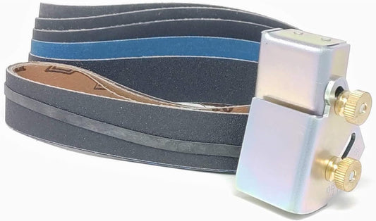 Knife Sharpening Angle Guide with 5 Pack 1X30 Sharpening Sanding Belts
