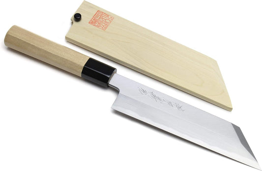 Yoshihiro Kasumi Shiroko Kenmuki Japanese Utility Chef’s Knife 7”(180mm)