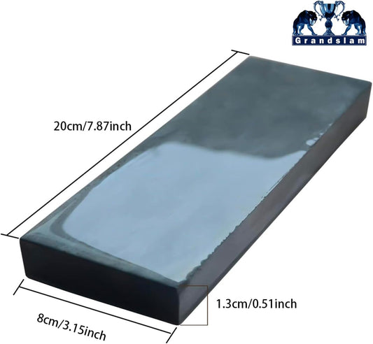 Natural Professional Straight Razor Sharpening Stone, Wet Stone Knife Sharpener Stone Grindstone,Dual Grit Whetstone 3000, Polishing Stone for Cut throat Razor & Chef Knives& Angle Guide Black