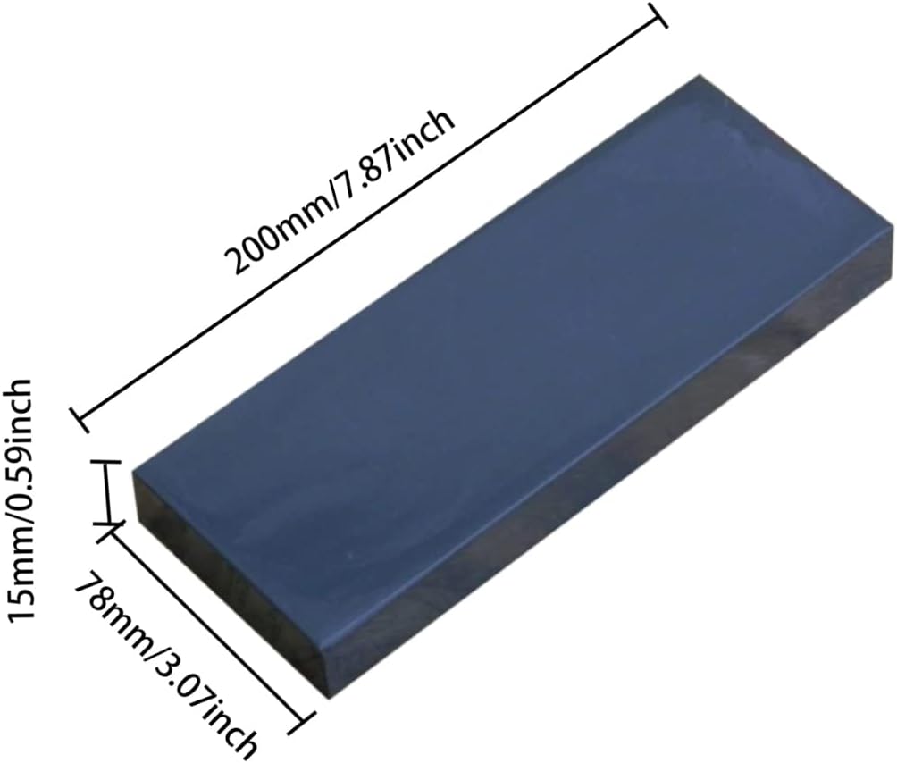 Natural Professional Straight Razor Sharpening Stone, Wet Stone Knife Sharpener Stone Grindstone,Dual Grit Whetstone 3000, Polishing Stone for Cut throat Razor & Chef Knives& Angle Guide Black