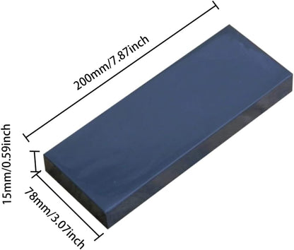 Natural Professional Straight Razor Sharpening Stone, Wet Stone Knife Sharpener Stone Grindstone,Dual Grit Whetstone 3000, Polishing Stone for Cut throat Razor & Chef Knives& Angle Guide Black