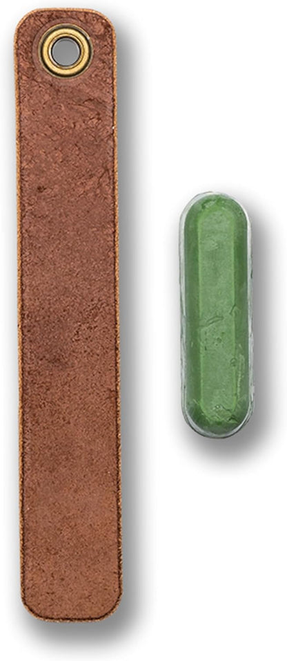 Leather Strop and Strop Compound for Pocket Knife Sharpening