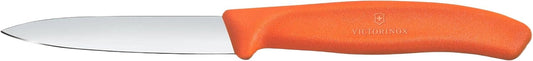 Swiss Classic 3.25 Inch Straight Edge Spear Point Paring Knife - Orange