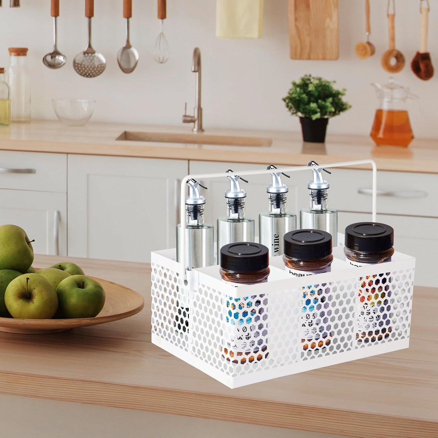 Silverware Caddy Flatware Cutlery Holder Metal Silverware Organizer Containers Black Kitchen Utensil Holder for Countertop Spoon and Fork Holder Flatware Utensils Caddy for Party