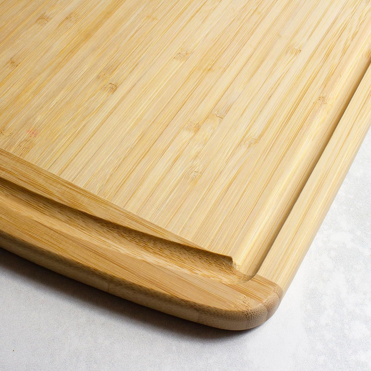 Malibu Bamboo Cutting Board with Juice Groove, 18" x 12", Natural
