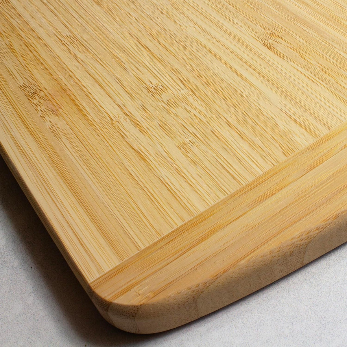 Malibu Bamboo Cutting Board with Juice Groove, 18" x 12", Natural
