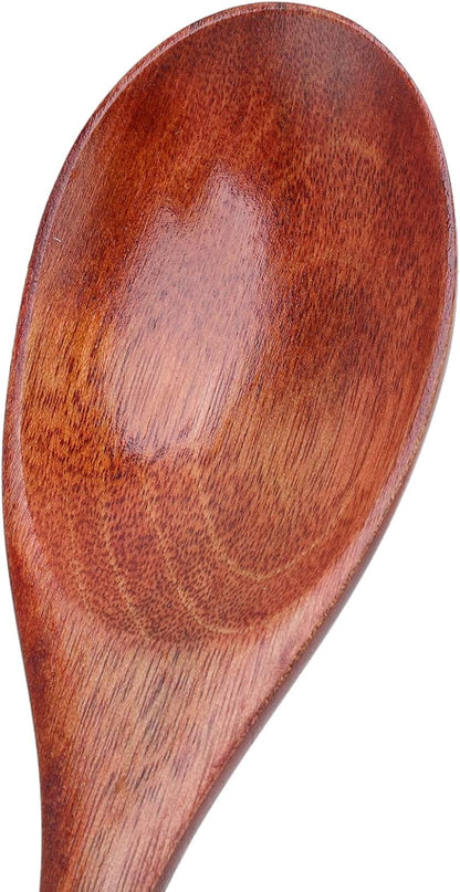 Wooden Cutlery Set, 3 PCS Wooden Spoon Fork Knife for Eating, Wooden Utensil Reusable Dinner Set with Case, Kitchen Flatware Set Travel Cutlery