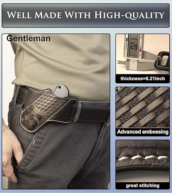 Knife Sheath, Leather Knife Sheath for Belt, Pocket Knife Holster Pouch, Folding Knife Holster