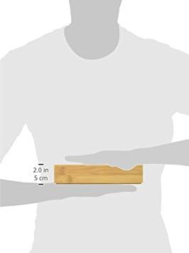 8186S Bamboo Wood Stacking Drawer Organizer Box, 6" x 15"