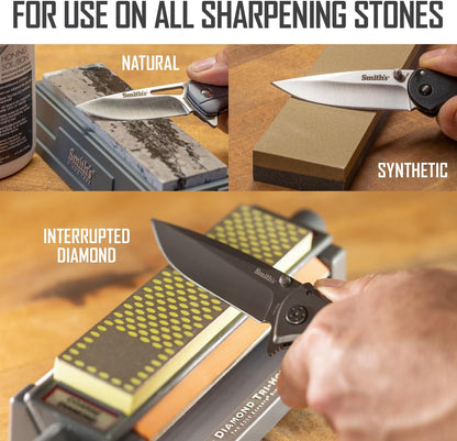 Smith's HON1 Honing Solution - 4oz Bottle - Lubricate Sharpening Stones - Built-In Stone Cleaning Agents & Rust Inhibitors - Oil for Tool & Knife Sharpening Stone - Prevents Clogged Pores