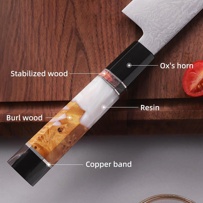 Boning Knife 5.5 Inch, Sharp Trimming & Fillet Knife for Meat, Brisket & Fish, Japanese Style (BLACK-ROSE Series)