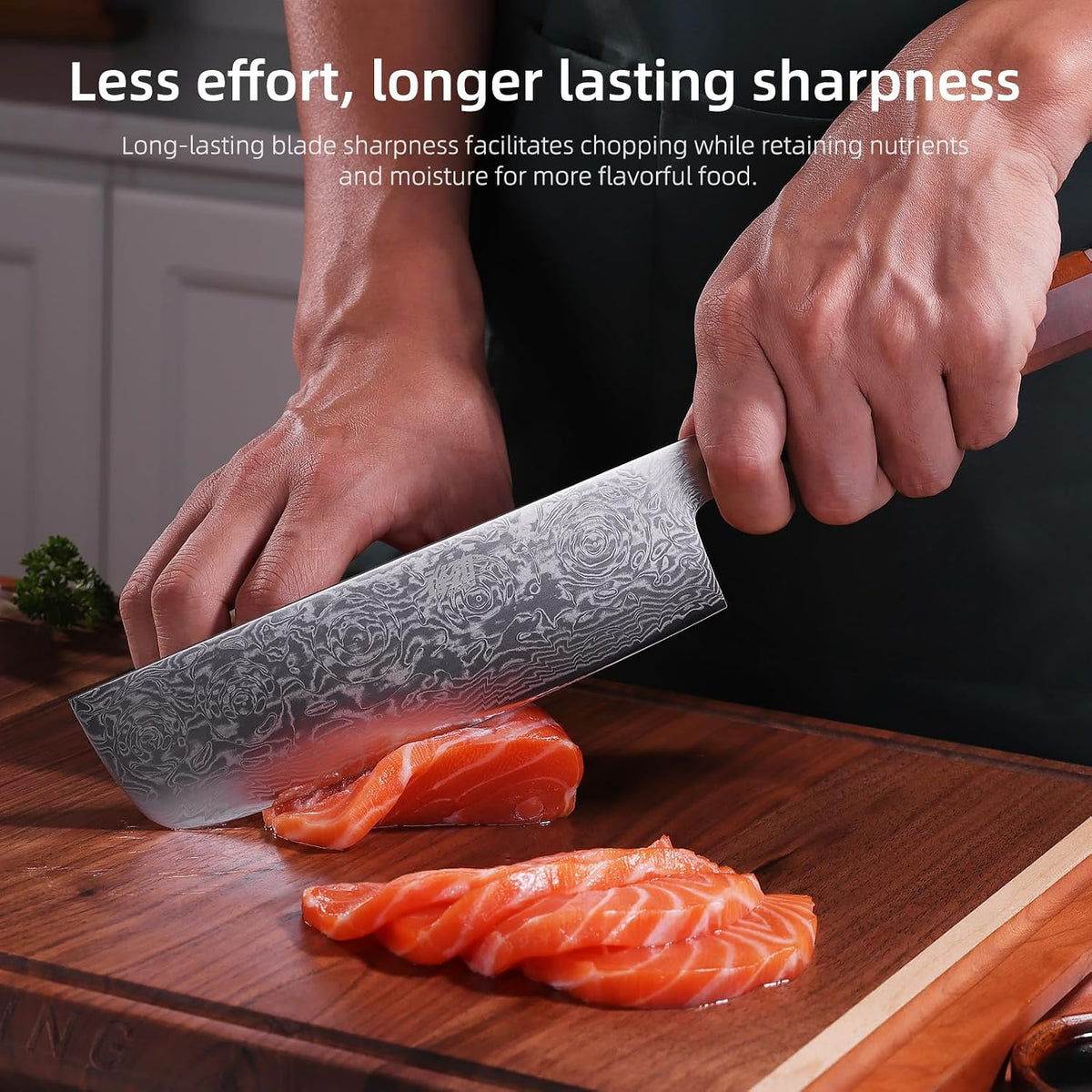 Boning Knife 5.5 Inch, Sharp Trimming & Fillet Knife for Meat, Brisket & Fish, Japanese Style (BLACK-ROSE Series)