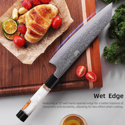Boning Knife 5.5 Inch, Sharp Trimming & Fillet Knife for Meat, Brisket & Fish, Japanese Style (BLACK-ROSE Series)